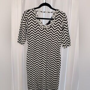 Black and White Permit Dress